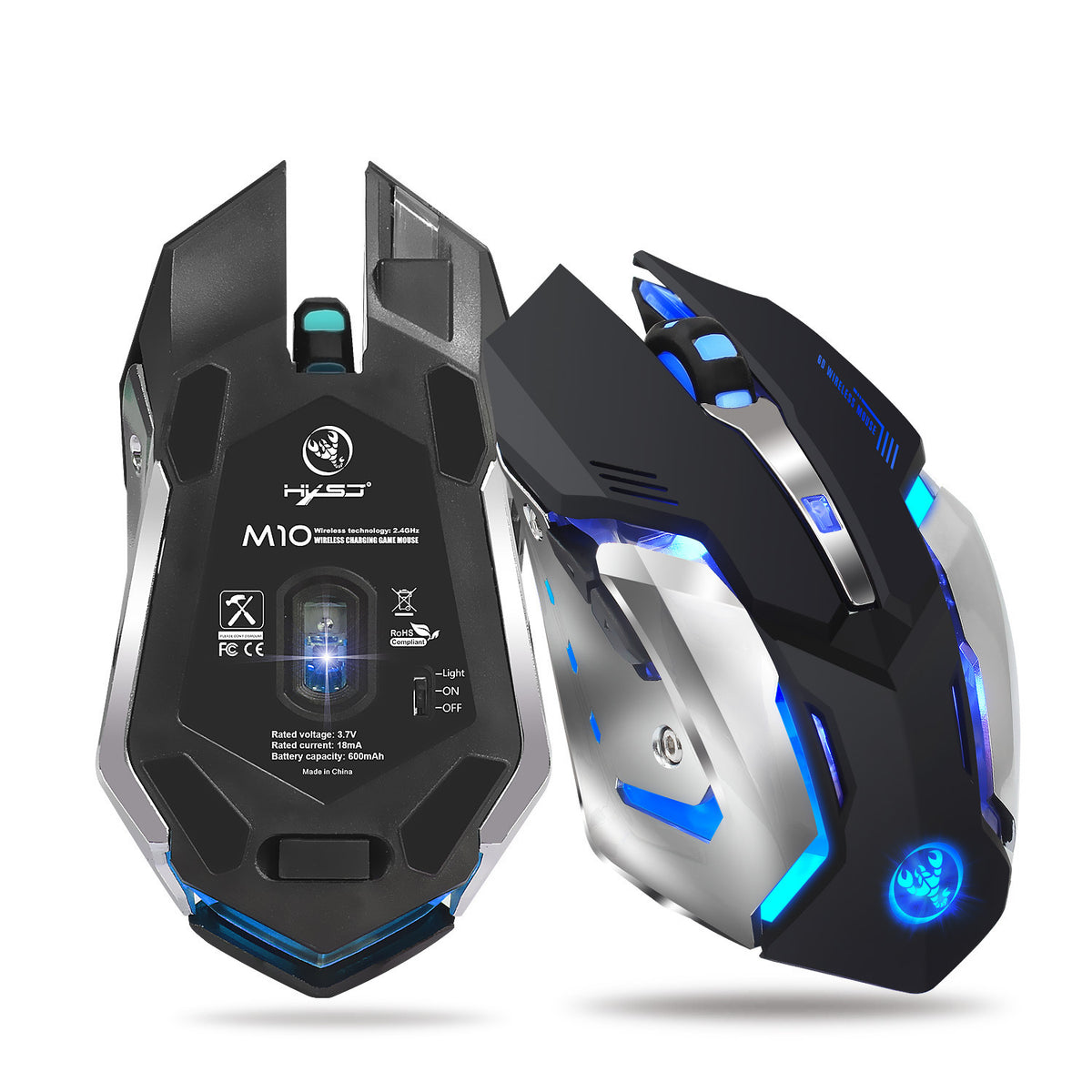 CarryCircuit Rechargeable RGB Wireless Mouse | 2.4GHz