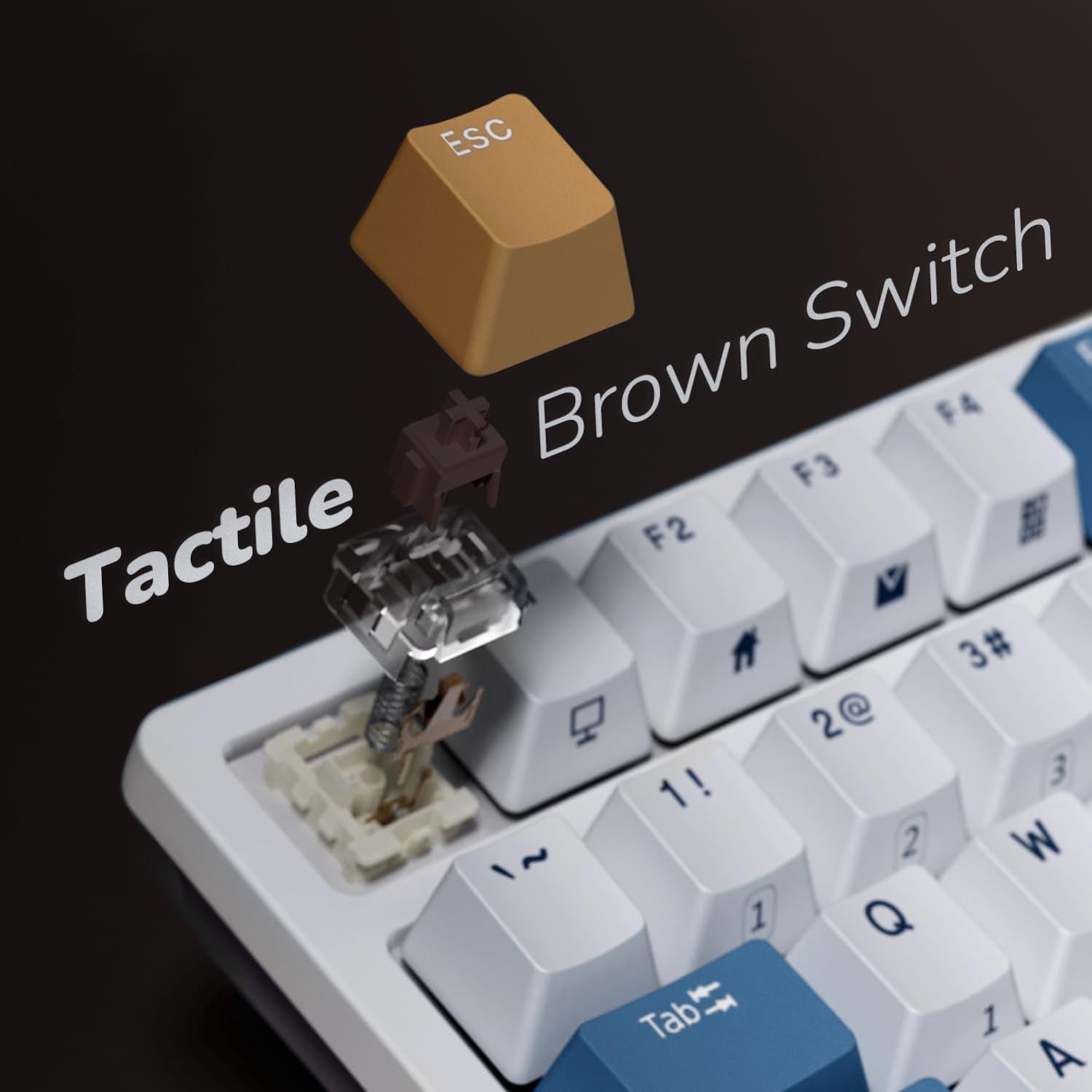 RK98 Wireless Mechanical Keyboard, 100 Keys 98% Layout with Custom Switches Hot Swappable, Tri-Mode BT5.1/2.4G/USB-C Full Size Gaming Keyboard with Numpad RGB, Brown Switch