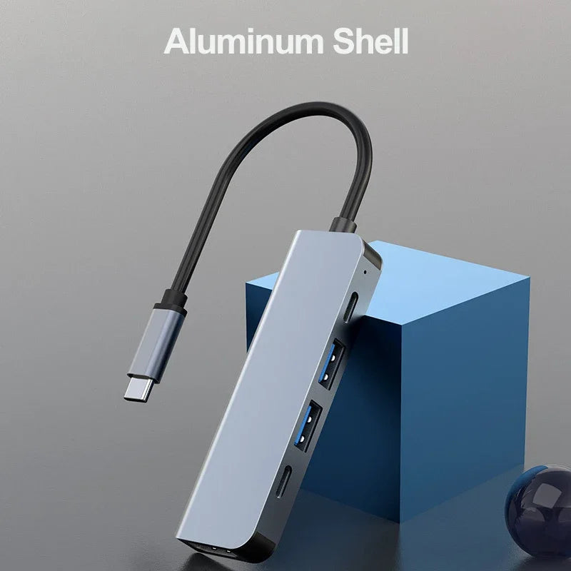 CarryCircuit 5-in-1 USB-C Hub | 4K HDMI & 100W PD
