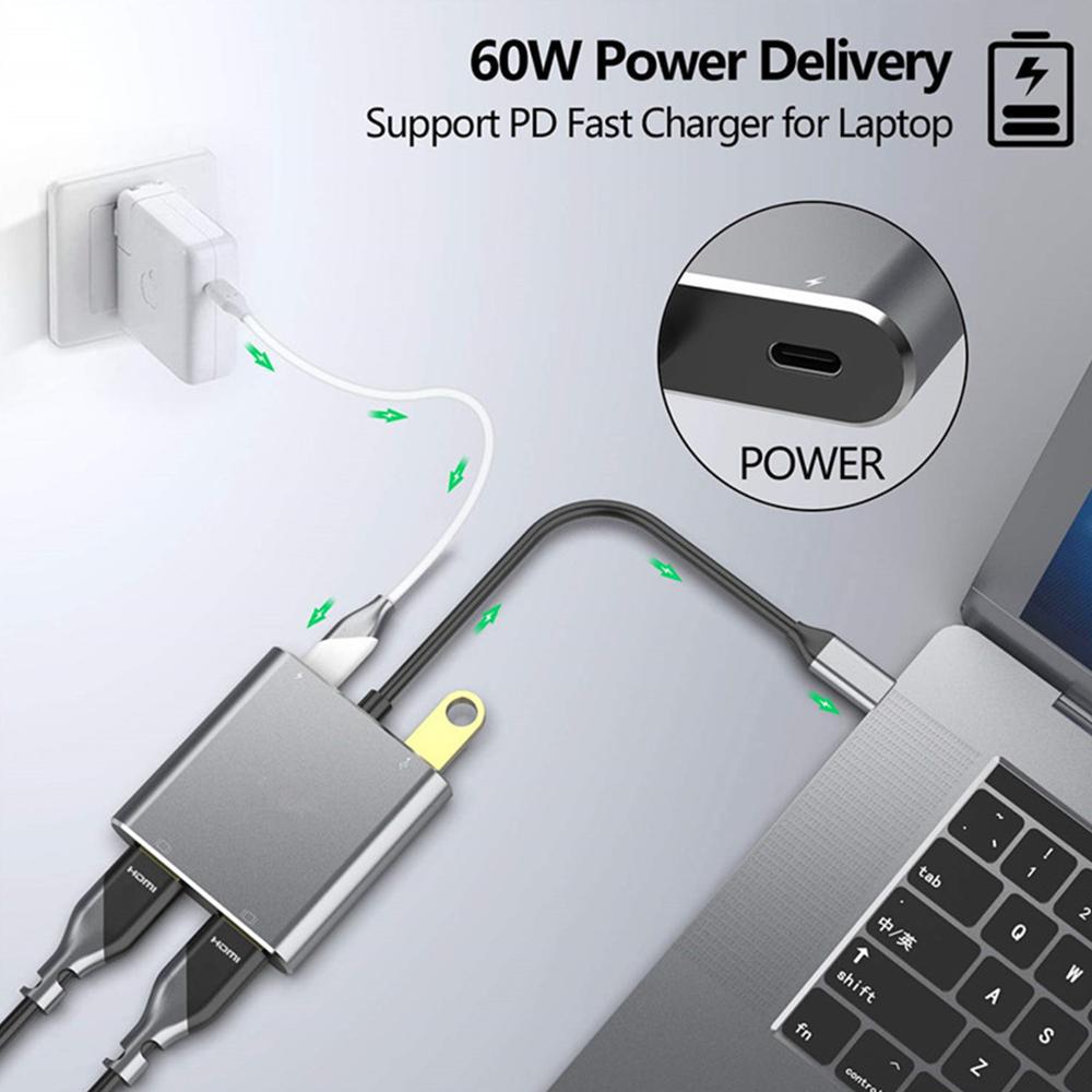 CarryCircuit Dual HDMI USB-C Hub | 2-in-1 & 4-in-1 Options