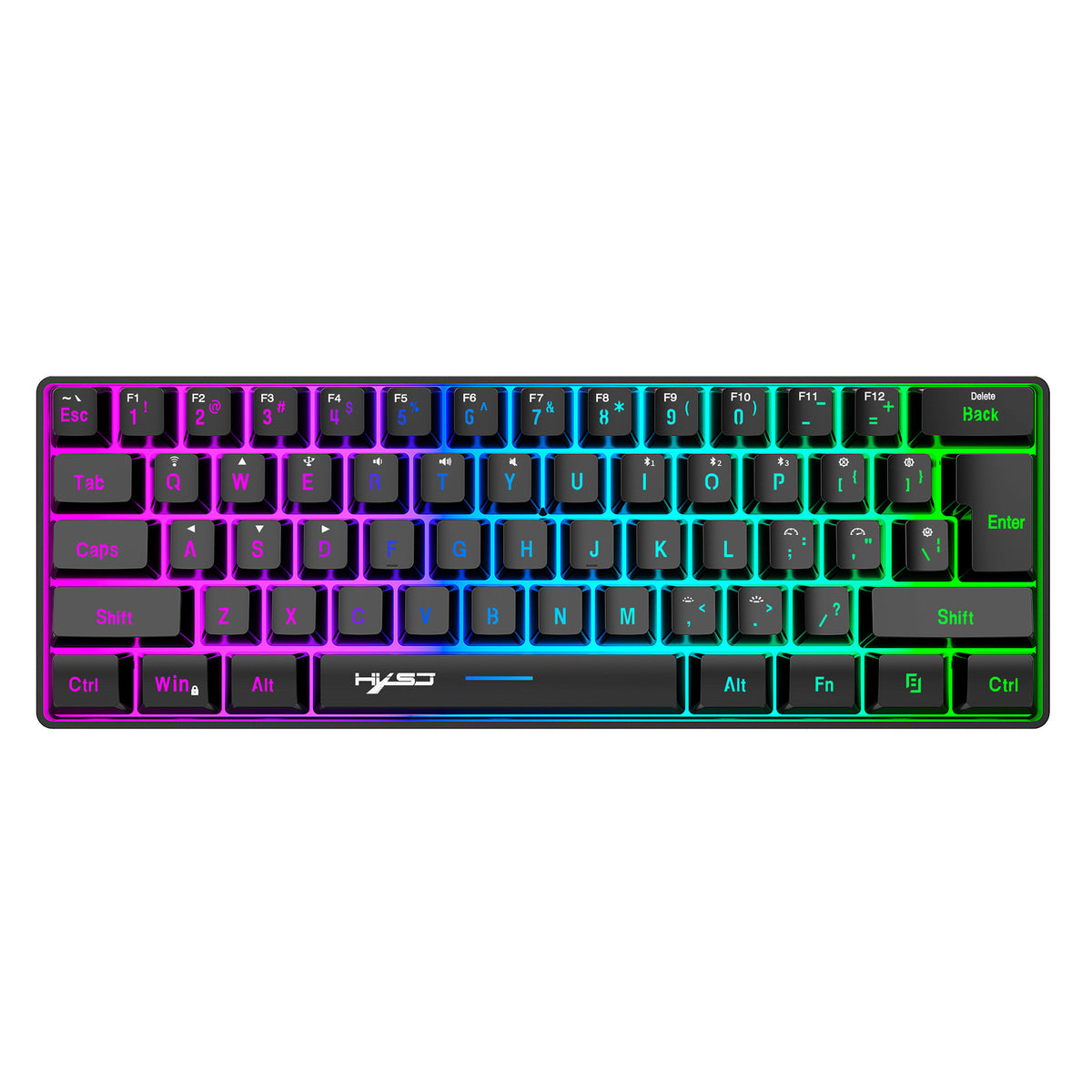 CarryCircuit Compact 61-Key RGB Wireless Keyboard