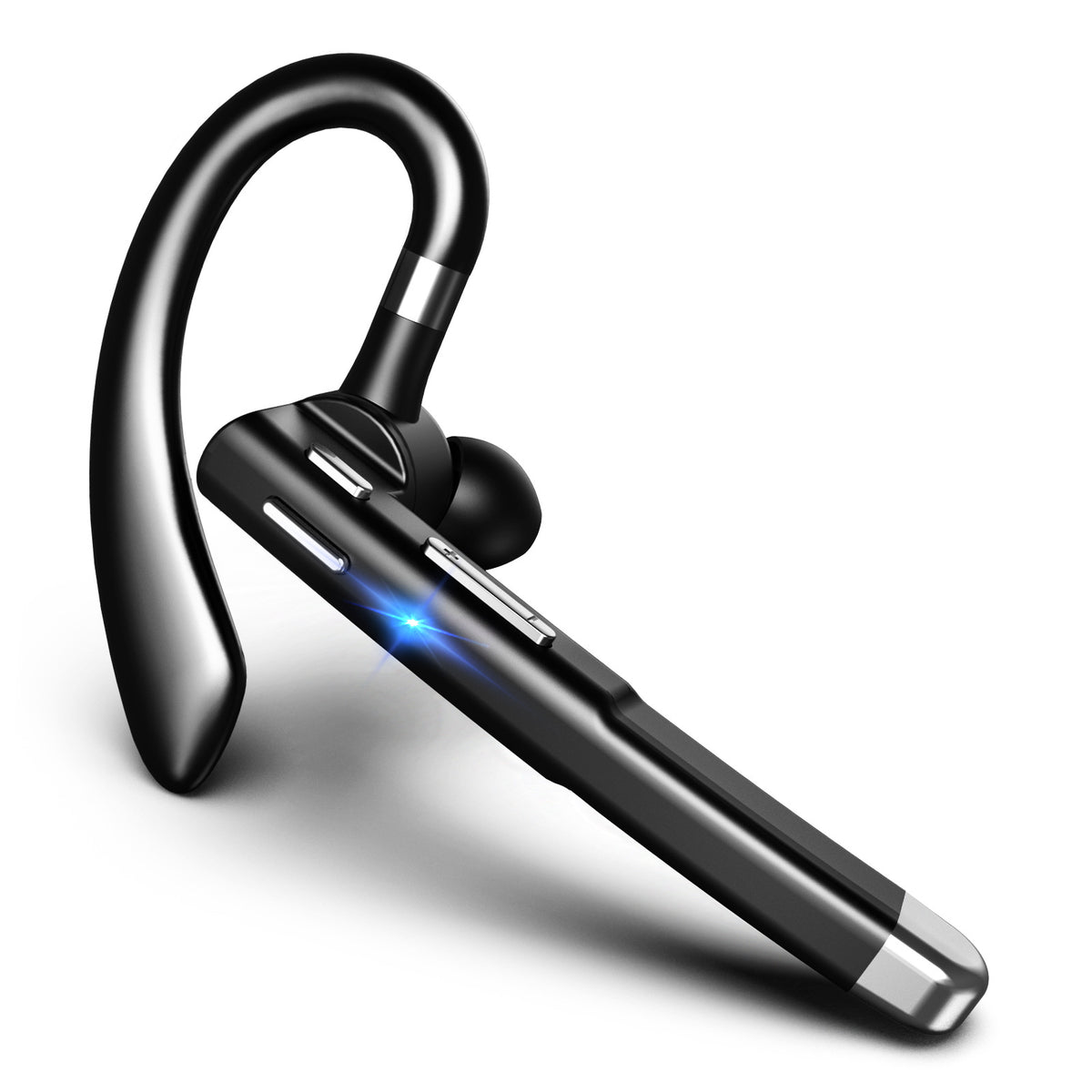 CarryCircuit Single-Ear Bluetooth Business Headset with Charging Case