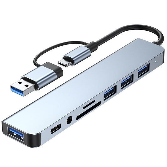 CarryCircuit 8-in-1 USB-C & USB-A Multi-Port Hub