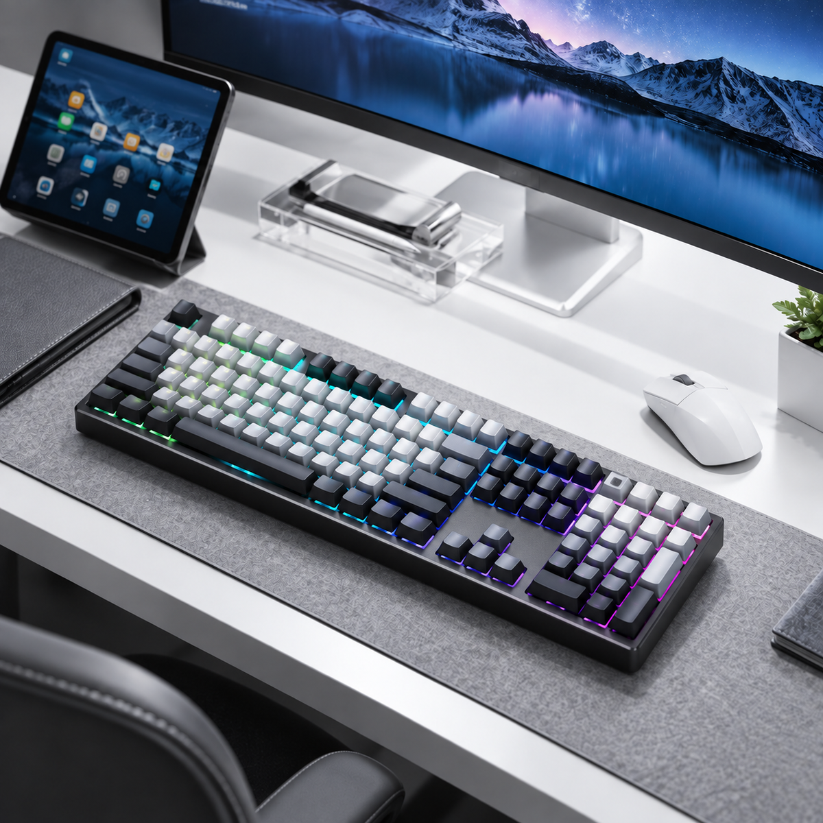 CarryCircuit TK100 Wireless RGB Keyboard with Display Knob