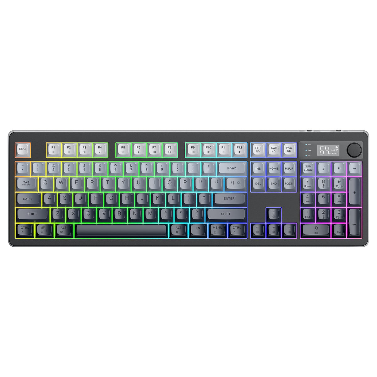 CarryCircuit TK100 Wireless RGB Keyboard with Display Knob