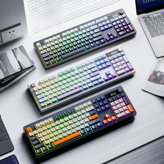CarryCircuit TK100 Wireless RGB Keyboard with Display Knob